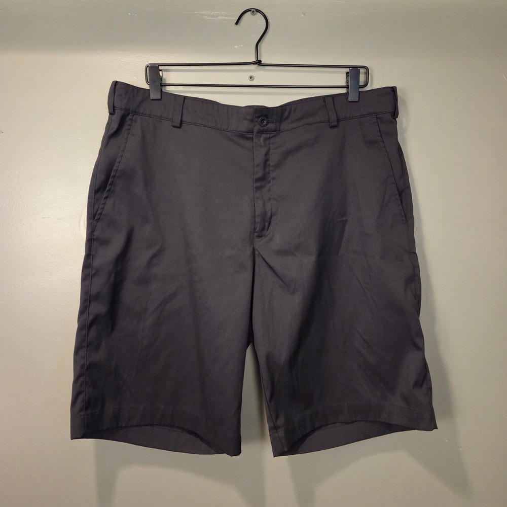 Nike Golf Tour Performance‎ Dri-Fit Shorts Size 36 Black Flat Front Active Short